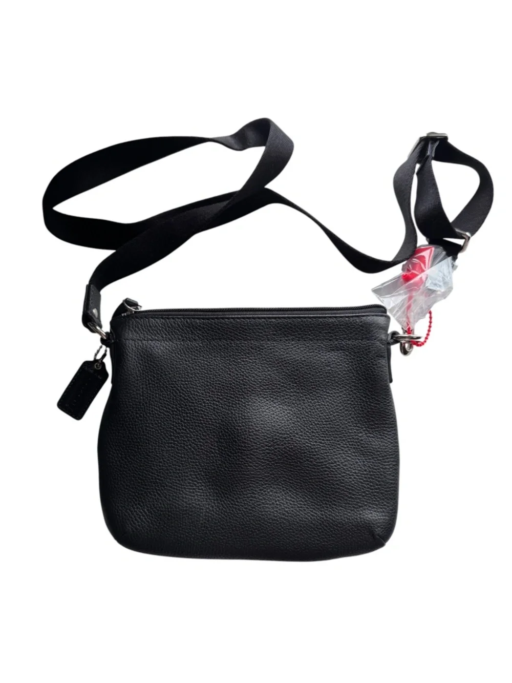 Coach Black Pebbled Leather Crossbody Bag